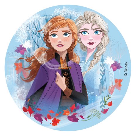 Frost Elsa & Anna, tårtbild | Frost tårtbild | HobbyPyssel