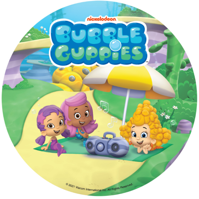 Bubble Guppies tårtbild