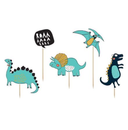 Cake Toppers Dinosaurie set/5