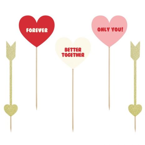 Cake Toppers Love, set/5