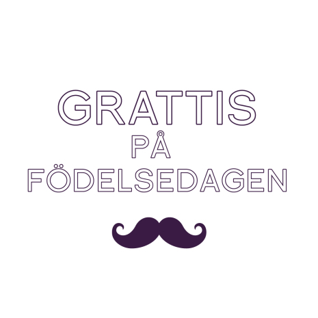 tårtbild grattis mustasch | Tårtbilder till din tårta - Tårtbilder till födelsedagstårtan | HobbyPyssel