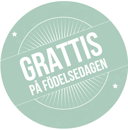 Fdelsedagsoblat Grattis