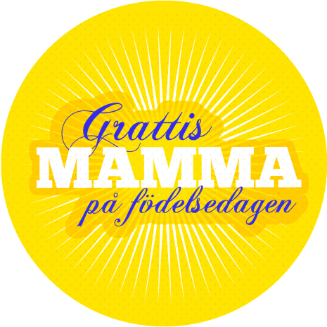 Oblat Grattis mamma | Tårtbilder till din tårta - Tårtbilder till födelsedagstårtan | HobbyPyssel
