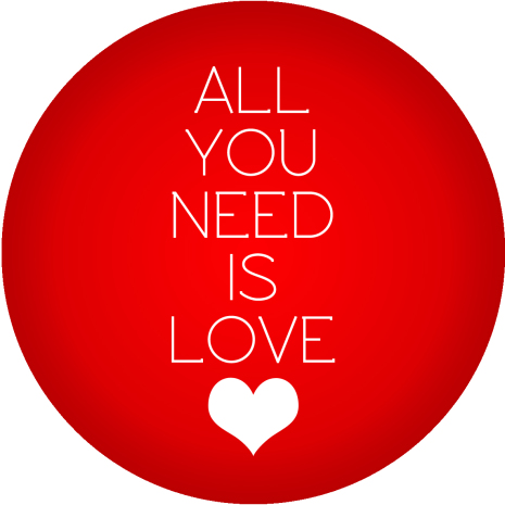 All you need is love | Tårtbilder Kärlek | HobbyPyssel