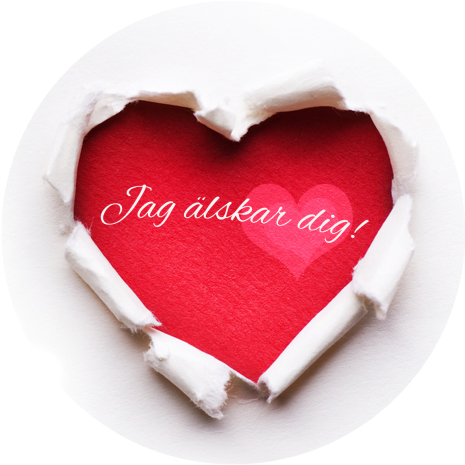 Jag älskar dig rivet | Tårtbilder Kärlek | HobbyPyssel