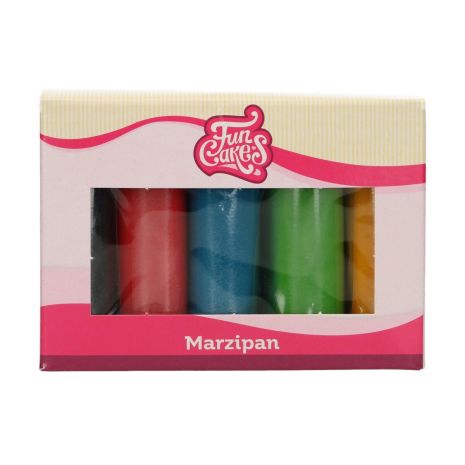 Marsipan multipack, 5 grundfärger x100 g | MARSIPAN | HobbyPyssel