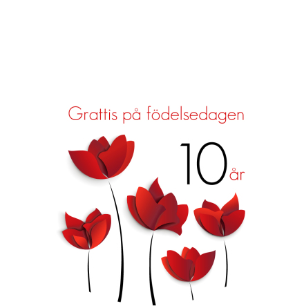 10r Rda blommor