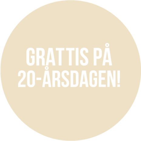 20år beige | Tårtbilder till 20 års dagen | HobbyPyssel