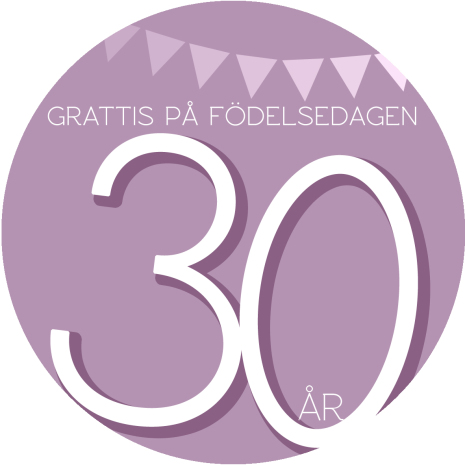 30 år rosa | Tårtbilder till 30 års dagen | HobbyPyssel