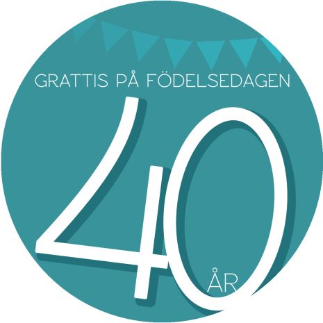 40 år grön | Tårtbilder till 40 års dagen | HobbyPyssel