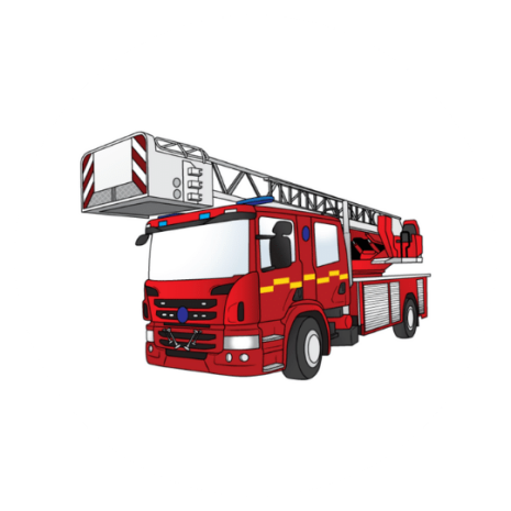 Brandbil, tårtbild | Brandbil Tårtbild | HobbyPyssel