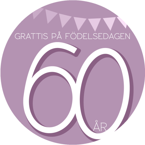 60 år rosa | Tårtbilder till 60 års dagen | HobbyPyssel