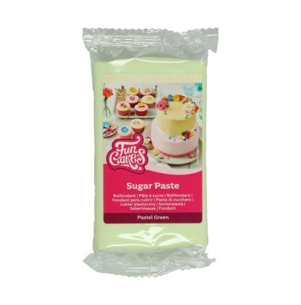 Sockerpasta Pastell Grn, 250 g