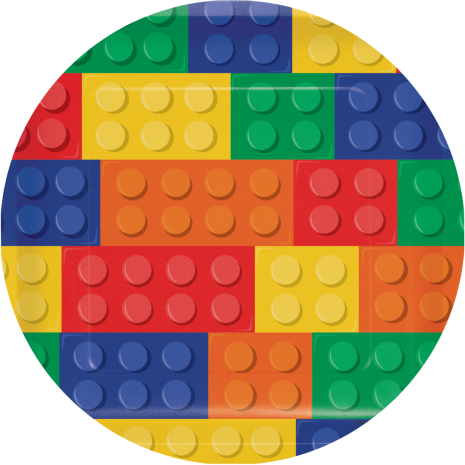 Partydax Lego, sockeroblat Ø 19 cm | Partydax | HobbyPyssel