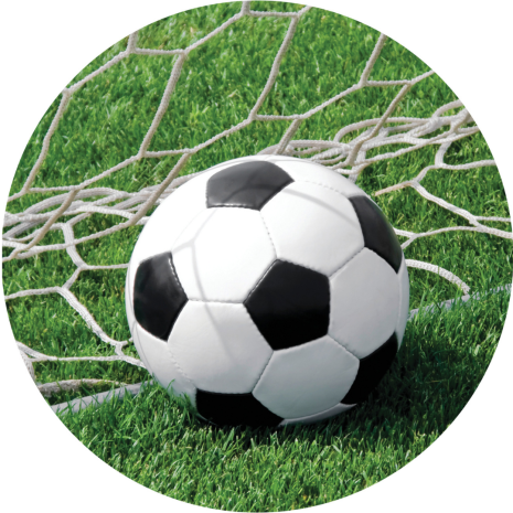 Partydax Fotboll, sockeroblat Ø 19 cm | Partydax | HobbyPyssel