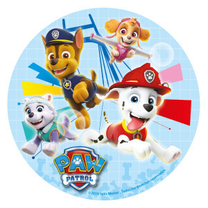Paw Patrol tårtbild, sockeroblat Ø 16 cm | Paw Patrol tårtbild | HobbyPyssel