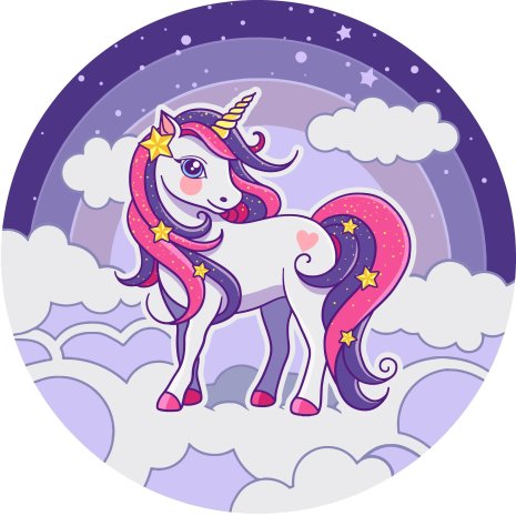 Enhörning ätbar tårtbild | Enhörning tårtbild | HobbyPyssel