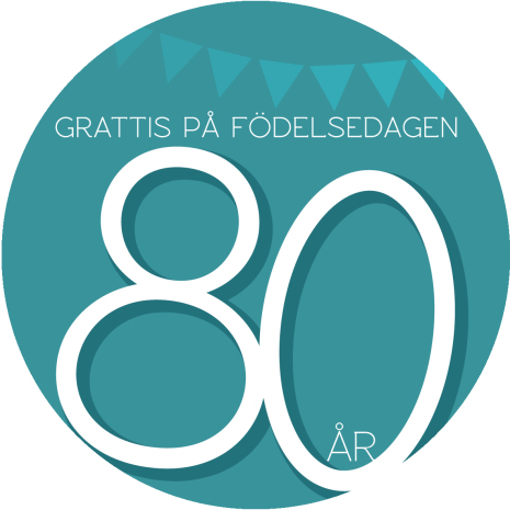 80 år grön | Tårtbilder till 80 års dagen | HobbyPyssel