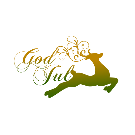 God jul hoppande ren | TÄrtbilder till Jul | HobbyPyssel
