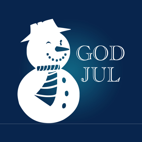 Snögubbe God Jul | Tårtbilder till Jul | HobbyPyssel