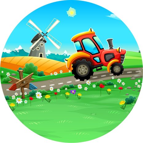 W&G / Kalaskungen Traktor, sockeroblat Ø 19 cm | W&G - Kalaskungen | HobbyPyssel