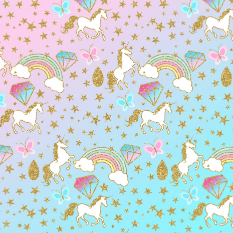 W&G / Kalaskungen Unicorn Sparkle, sockeroblat Ø 19 cm | W&G - Kalaskungen | HobbyPyssel