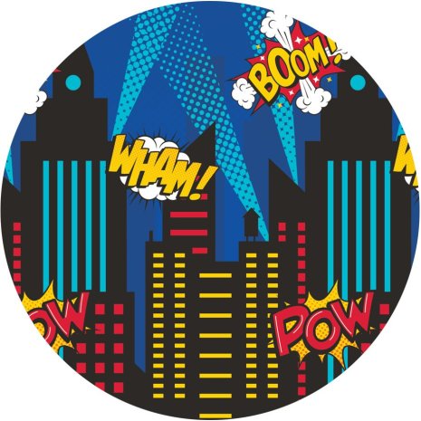 Partydax SuperHero, sockeroblat Ø 19 cm | Partydax | HobbyPyssel