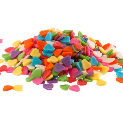 Strössel Hearts, 100 g | STRÖSSEL & GLITTRANDE DEKORATIONER | HobbyPyssel