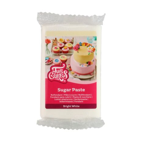 FunCakes Sockerpasta Bright White, 250 g | SOCKERPASTA | HobbyPyssel