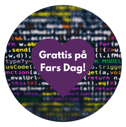 Grattis på Fars Dag, IT-nörden - ätbar tårtbild
