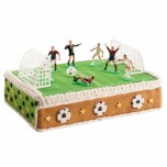 Tårtdekoration i PVC med fotbollstema