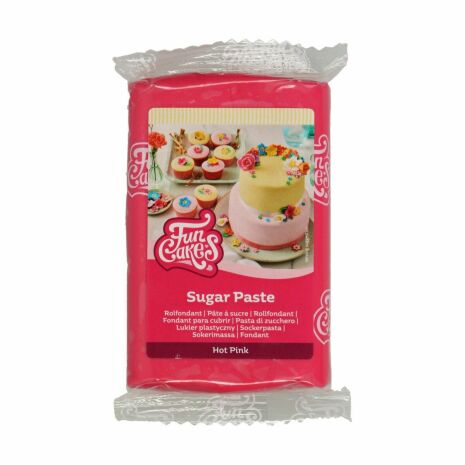 FunCakes Sockerpasta Hot Pink, 250g | SOCKERPASTA | HobbyPyssel