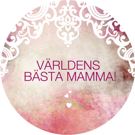 Världens bästa mamma | Tårtdekorationer Mors dag | HobbyPyssel