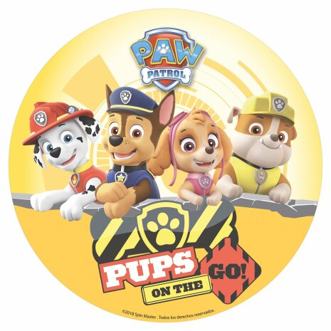 Paw Patrol Pups Tårtbild, 20 cm | Paw Patrol tårtbild | HobbyPyssel
