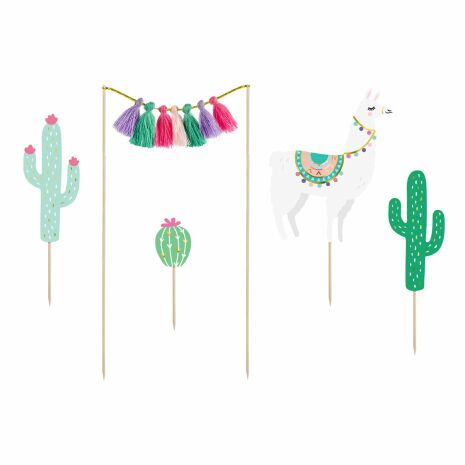 Cake Topper Lama set/5 | CAKE TOPPERS | HobbyPyssel