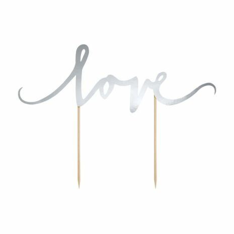 Cake Toppers Mr & Mrs, silver | CAKE TOPPERS | HobbyPyssel