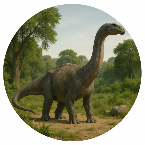Dinosaurie Brontosaurus Tårtbild | Dinosaurier Tårtbild | HobbyPyssel