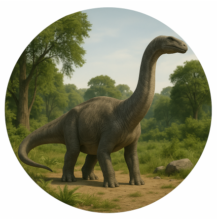 Dinosaurie Brontosaurus Tårtbild