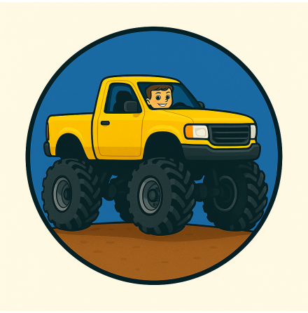 Gul Monstertruck, Trtbild