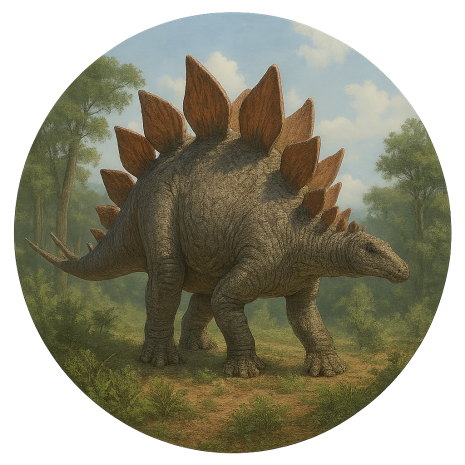 Dinosaurie Stegosaurus Tårtbild | Dinosaurier Tårtbild | HobbyPyssel