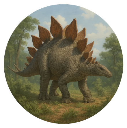 Dinosaurie Stegosaurus Tårtbild