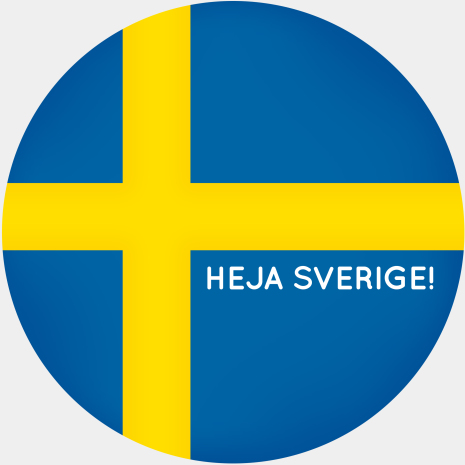 Heja Sverige | Sverige | HobbyPyssel