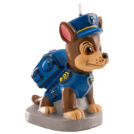 Paw Patrol tårtljus med Chase | Paw Patrol tårtljus | HobbyPyssel