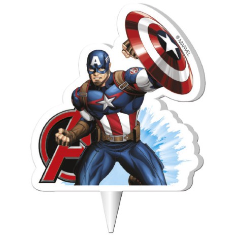 Avengers Captain America tårtljus
