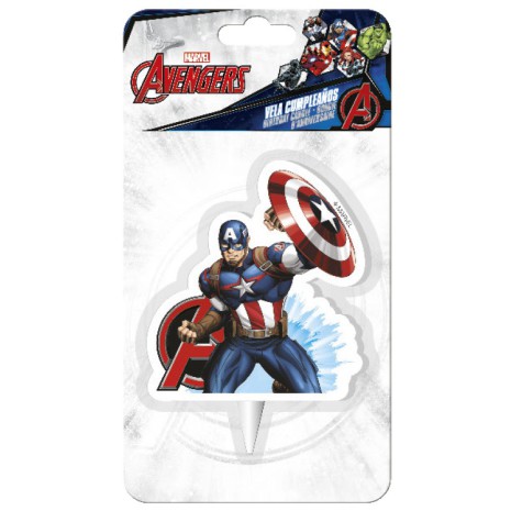 Avengers Captain America, Tårtljus | Avengers tårtljus | HobbyPyssel