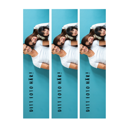 Rektangulr tbar trtbild eget motiv 3 st, sockeroblat
